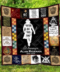 Always Alan Rickman 16 - 2019 Harry Potter Quilt Blanket Bedding Set