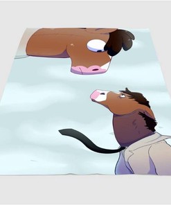 Always Sad Bojack Horseman Sherpa Fleece Blanket Gifts for Family, for Couple
