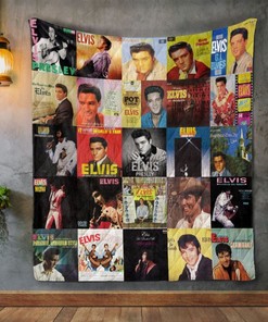 Amazing Elvis Presley Album Quilt Blanket Bedding Set