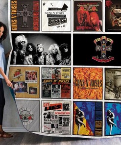 Amazing Guns N' Roses Band Albums Quilt Blanket