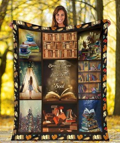 Amazing I Love Books Reading Book Lover Sherpa Fleece Blanket Gifts for Family, for Couple