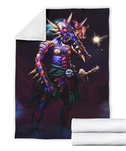 Amazing Majoras Mask Legend Of Zelda Sherpa Fleece Blanket Gifts for Family, for Couple