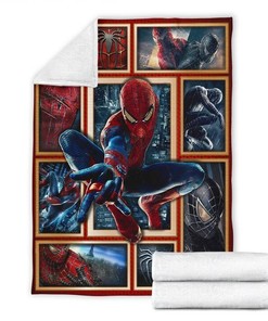 Amazing Spider-man Idea Sherpa Fleece Blanket Gifts for Family, for Couple