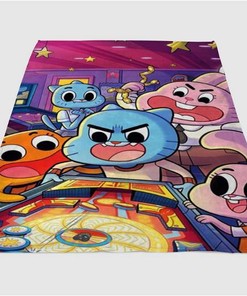 Amazing World Of Gumball Sherpa Fleece Blanket Gifts for Family, for Couple