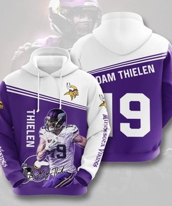 Amazon Sports Team Adam Thielen Minnesota Vikingsminnesota Vikings Hoodie 3D