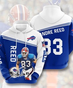 Amazon Sports Team Andre Reed Buffalo Bills Hoodie 3D
