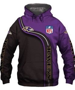 Amazon Sports Team Baltimore Ravens Hoodie 3D