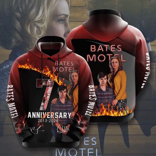 Amazon Sports Team Bates Motel Movie Character Anniversary Hoodie 3D