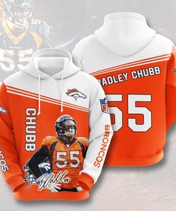 Amazon Sports Team Bradley Chubb Denver Broncos Hoodie 3D