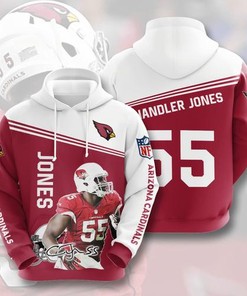 Amazon Sports Team Chandler Jones Arizona Cardinals Hoodie 3D