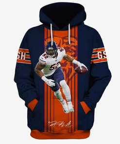 Amazon Sports Team Chicago Bears Khalil Mack Anniversary Hoodie 3D