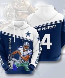 Amazon Sports Team Dak Prescott Dallas Cowboys Hoodie 3D