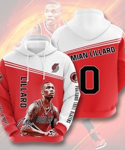 Amazon Sports Team Damian Lillard Portland Trail Blazers Hoodie 3D