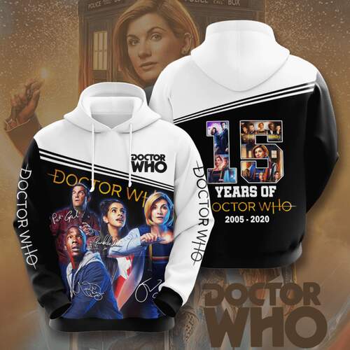 Amazon Sports Team Doctor Who Movie Character Anniversary Hoodie 3D
