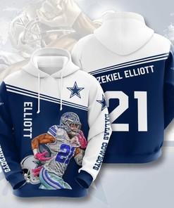 Amazon Sports Team Ezekiel Elliott Dallas Cowboys Hoodie 3D