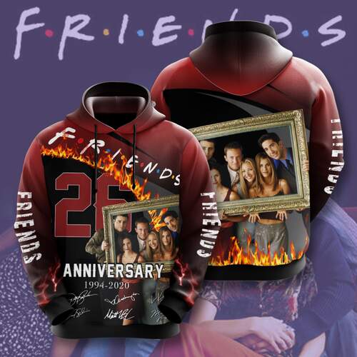 Amazon Sports Team Friends Movie Character Anniversary Hoodie 3D Bluefink