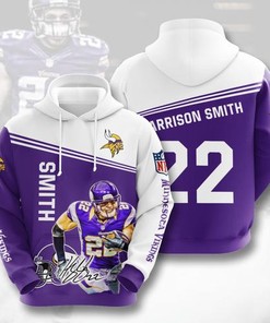 Amazon Sports Team Harrison Smith Minnesota Vikings Hoodie 3D