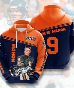 Amazon Sports Team Jim Mcmahon Chicago Bears Hoodie 3D