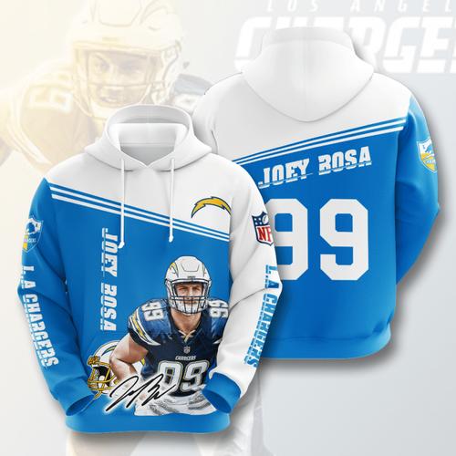 Amazon Sports Team Joey Bosa Los Angeles Chargers Hoodie 3D