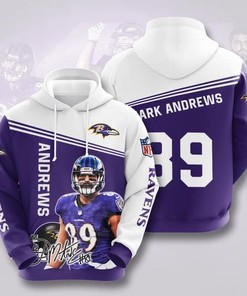 Amazon Sports Team Markrews Baltimore Ravens Hoodie 3D