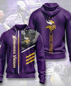 Amazon Sports Team Minnesota Vikings Sport All Over Print Hoodie 3D 2