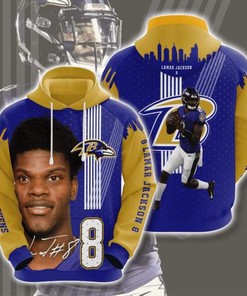 Amazon Sports Team Nfl Baltimore Ravens Sport All Over Print Hoodie 3D 2