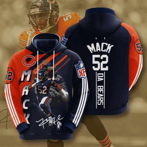 Amazon Sports Team Nfl Chicago Bears Sport All Over Print Hoodie 3D 3