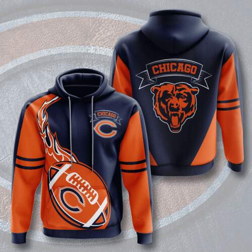 Amazon Sports Team Nfl Chicago Bears Sport All Over Print Hoodie 3D 4