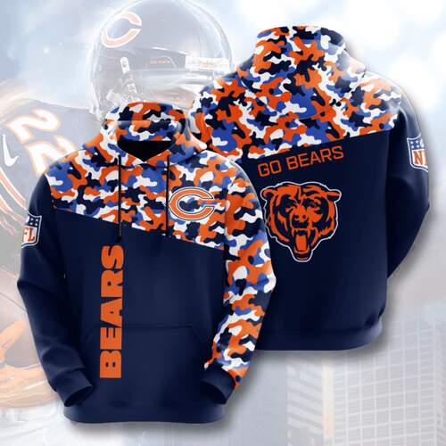 Amazon Sports Team Nfl Chicago Bears Sport All Over Print Hoodie 3D 5