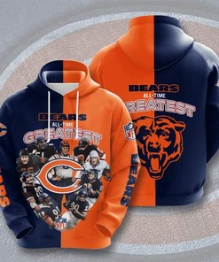 Amazon Sports Team Nfl Chicago Bears Sport All Over Print Hoodie 3D 9