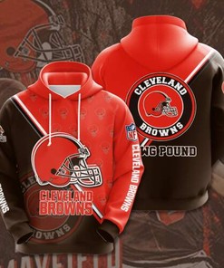 Amazon Sports Team Nfl Cleveland Browns Sport All Over Print Hoodie 3D 2
