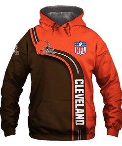 Amazon Sports Team Nfl Cleveland Browns Sport All Over Print Hoodie 3D 3