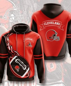 Amazon Sports Team Nfl Cleveland Browns Sport All Over Print Hoodie 3D 4