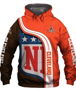 Amazon Sports Team Nfl Cleveland Browns Sport All Over Print Hoodie 3D 5