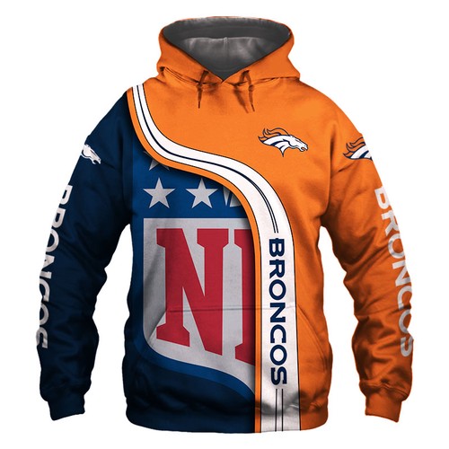 Amazon Sports Team Nfl Denver Broncos Sport All Over Print Hoodie 3D 1
