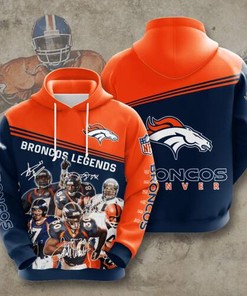 Amazon Sports Team Nfl Denver Broncos Sport All Over Print Hoodie 3D 6