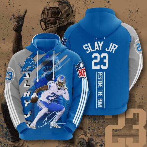 Amazon Sports Team Nfl Detroit Lions Sport All Over Print Hoodie 3D 12
