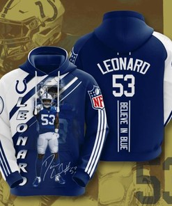 Amazon Sports Team Nfl Indianapolis Colts Sport All Over Print Hoodie 3D 4
