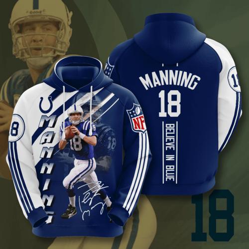 Amazon Sports Team Nfl Indianapolis Colts Sport All Over Print Hoodie 3D 8