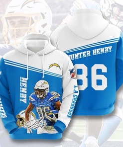 Amazon Sports Team Nfl Los Angeles Chargers Sport All Over Print Hoodie 3D 10