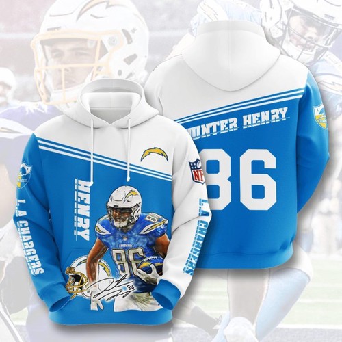 Amazon Sports Team Nfl Los Angeles Chargers Sport All Over Print Hoodie 3D 10