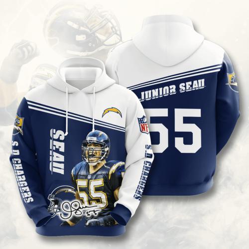 Amazon Sports Team Nfl Los Angeles Chargers Sport All Over Print Hoodie 3D 4