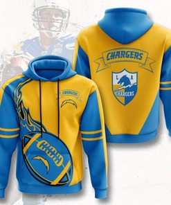 Amazon Sports Team Nfl Los Angeles Chargers Sport All Over Print Hoodie 3D 8