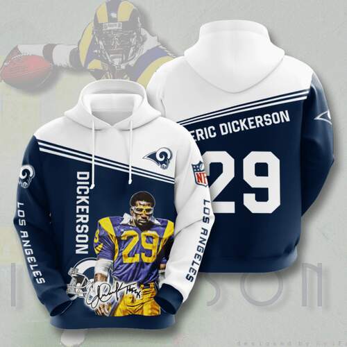 Amazon Sports Team Nfl Los Angeles Rams Sport All Over Print Hoodie 3D 3