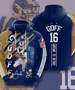 Amazon Sports Team Nfl Los Angeles Rams Sport All Over Print Hoodie 3D 4