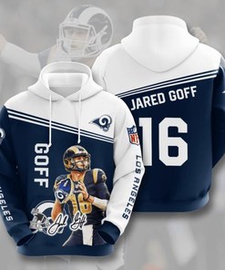 Amazon Sports Team Nfl Los Angeles Rams Sport All Over Print Hoodie 3D 5