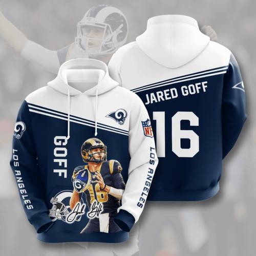 Amazon Sports Team Nfl Los Angeles Rams Sport All Over Print Hoodie 3D 5