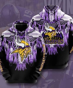 Amazon Sports Team Nfl Minnesota Vikings Native Full Printed Hoodie 3D
