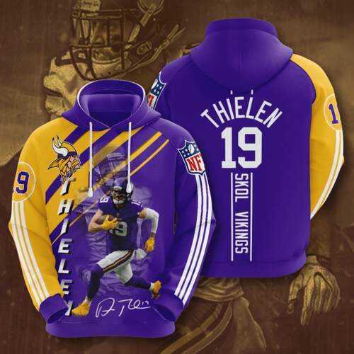 Amazon Sports Team Nfl Minnesota Vikings Sport All Over Print Hoodie 3D 11