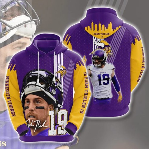Amazon Sports Team Nfl Minnesota Vikings Sport All Over Print Hoodie 3D 12